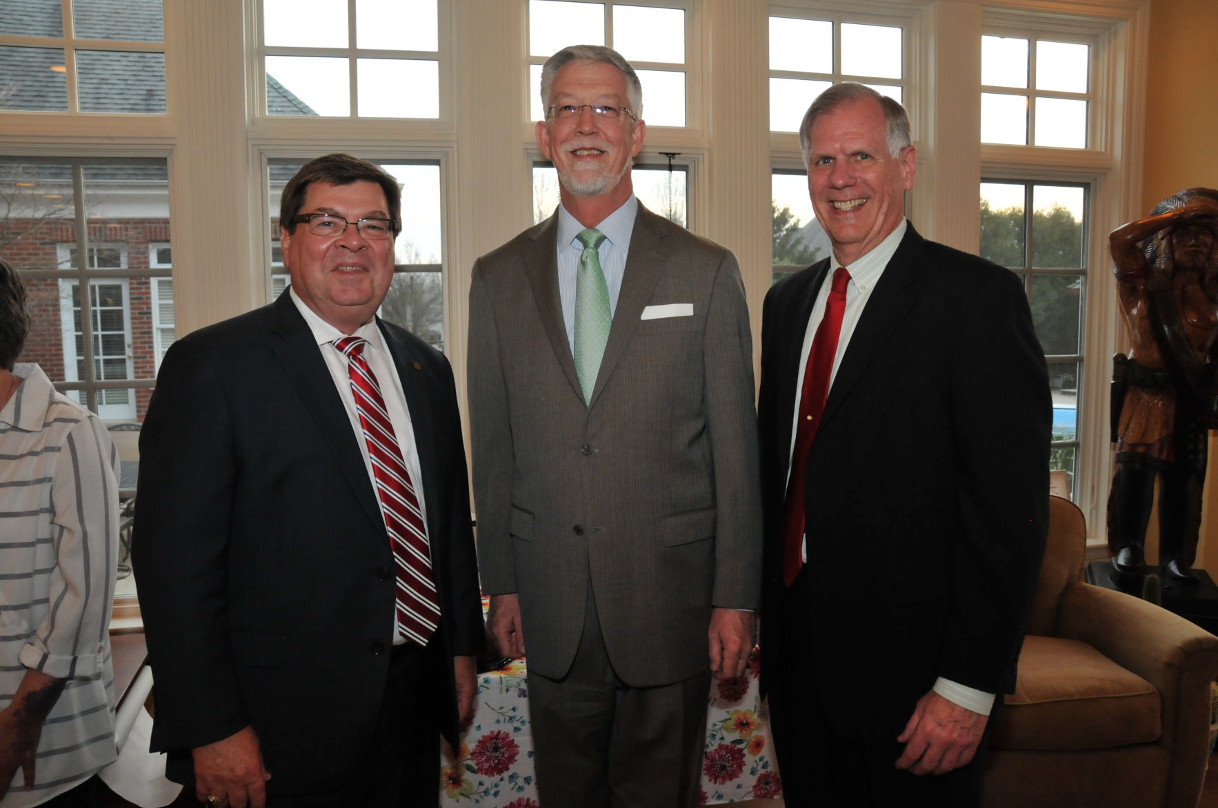 ISU President Larry Dietz, IWU President Eric Jensen, Heartland Community College President Rob Widmer